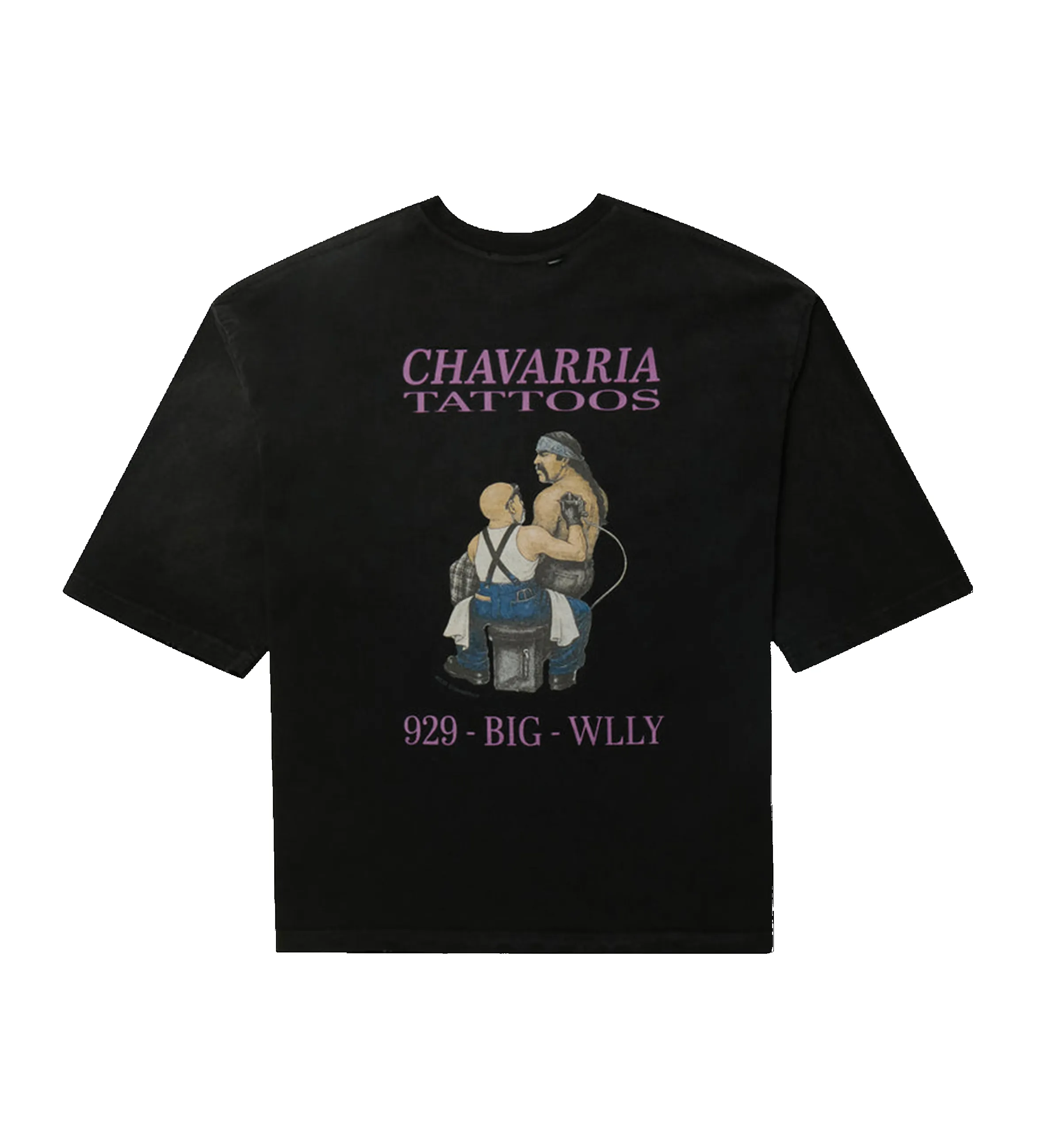 Willy Chavarria Willy Tattoo Buffalo Tee in Black Beauty sold by FOUR Amsterdam product image thumbnail 2