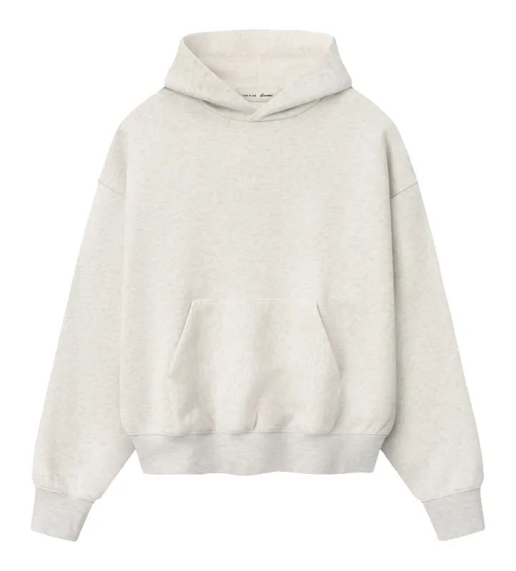 Fear of God Essentials Signature Classic Hoodie in Oatmeal Heather sold by FOUR Amsterdam