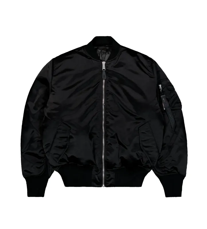 Alpha Industries MA-1 Base Flight Jacket in Black made by Alpha Industries