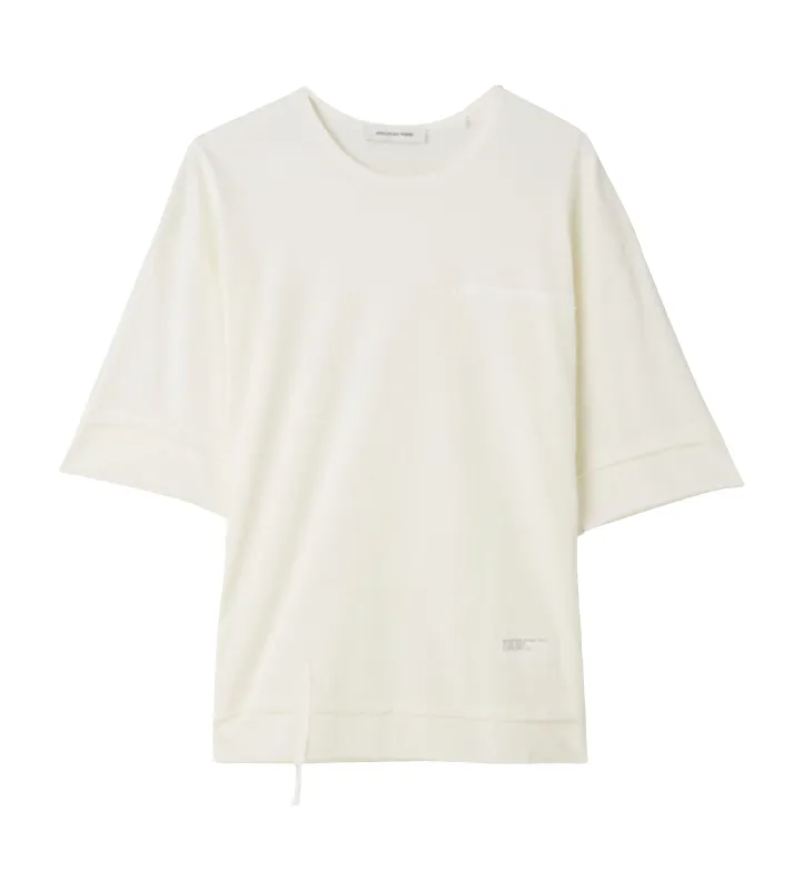 Applied Art Forms LM1-8 Decon T-Shirt in Light Ecru made by FOUR Amsterdam