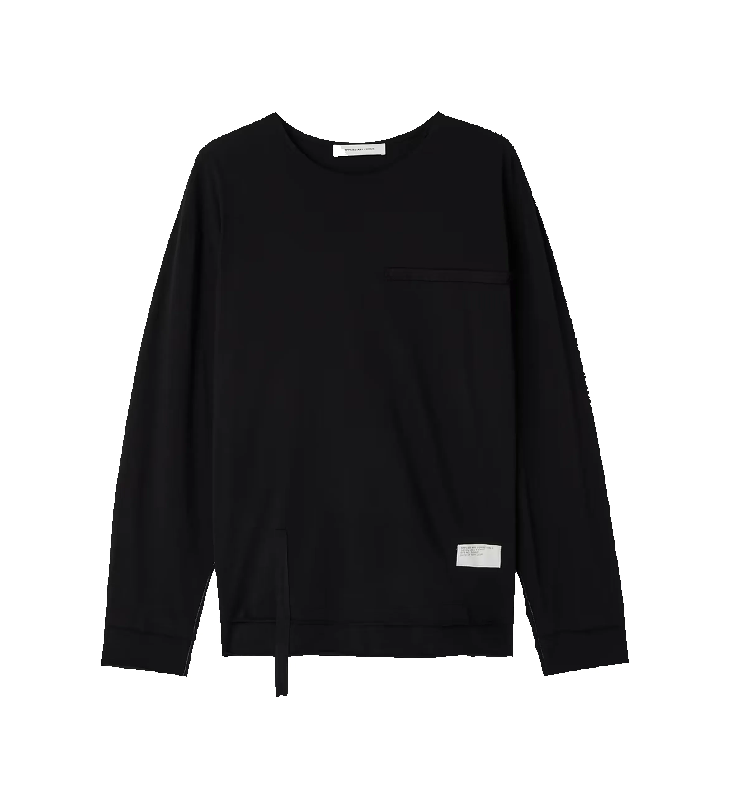 Applied Art Forms LM2-2 Deconi Longsleeve in Black sold by FOUR Amsterdam