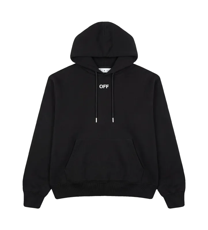 Paint Arrow Skate Hoodie in Black made by Off-White