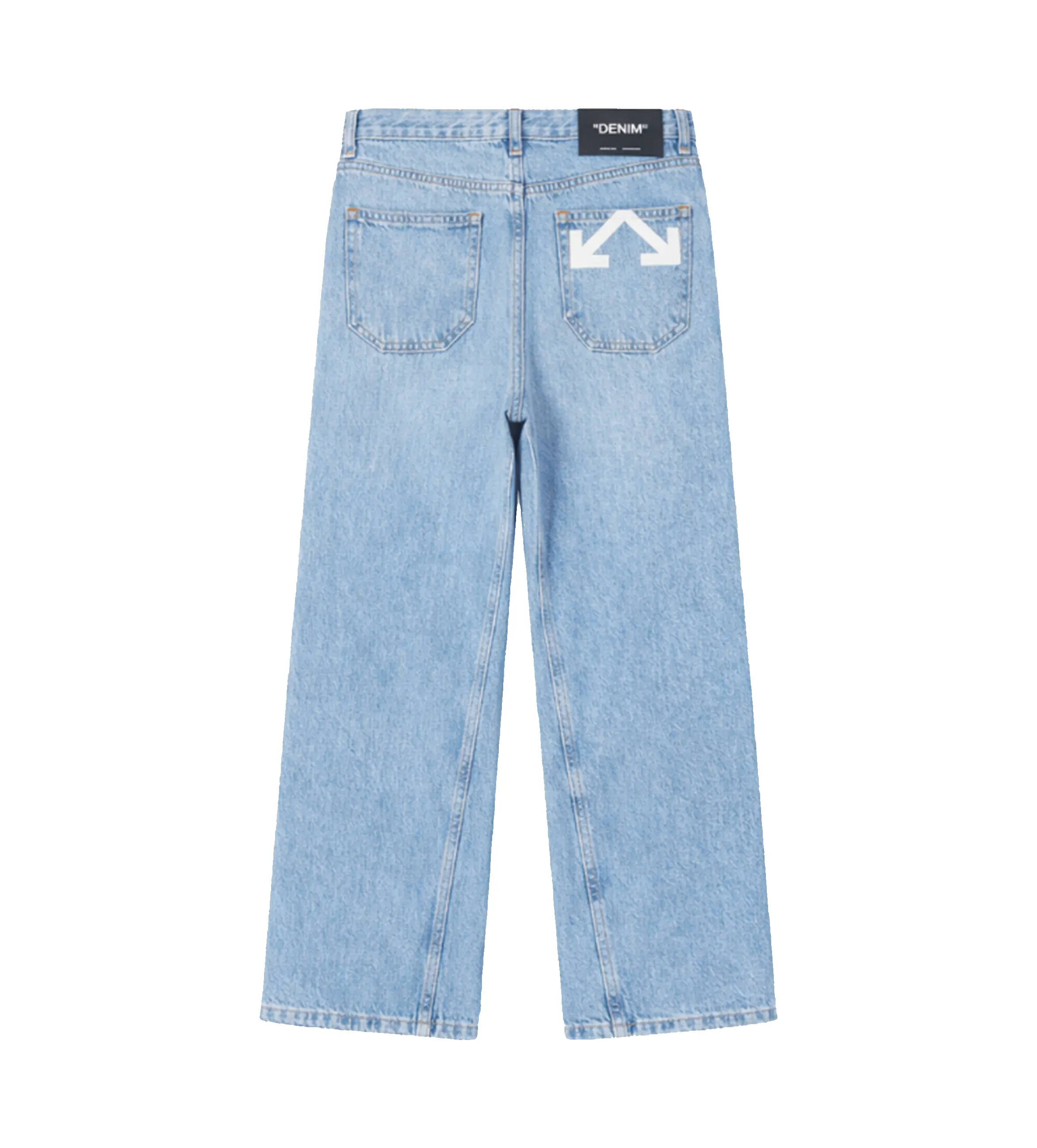 Off White Twisted Flared-Leg Denim Jeans in Blue sold by FOUR Amsterdam product image thumbnail 2