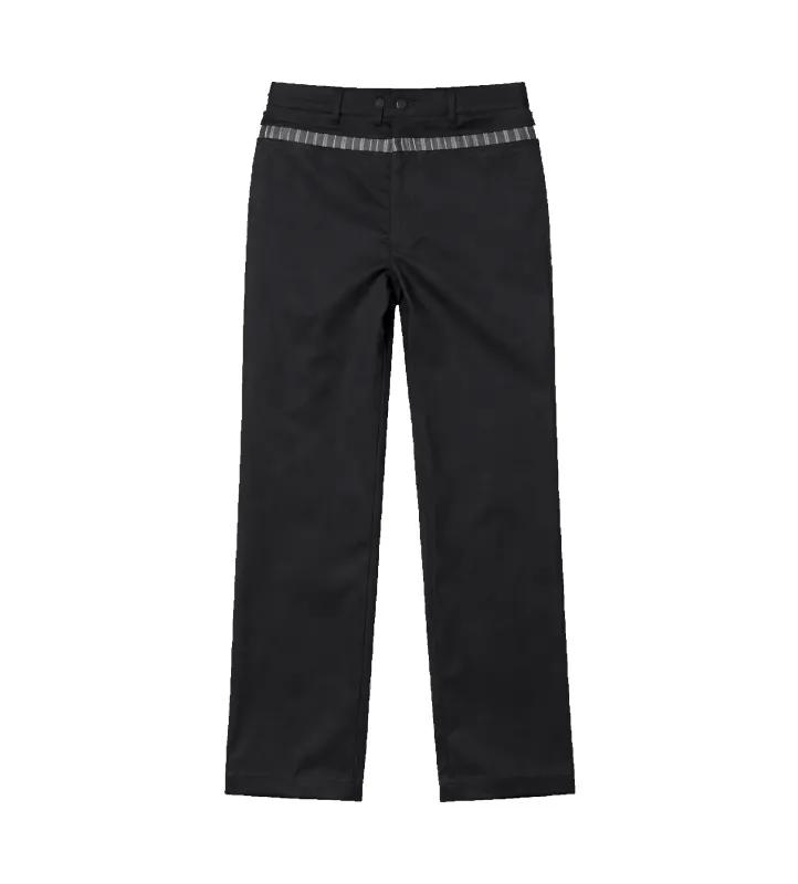 Maison Margiela Waxed Cotton Wide-Leg Trousers in Black made by Maison Margiela