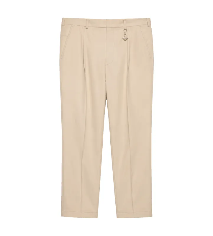 Prada Cotton Pants in Sand Beige made by Prada