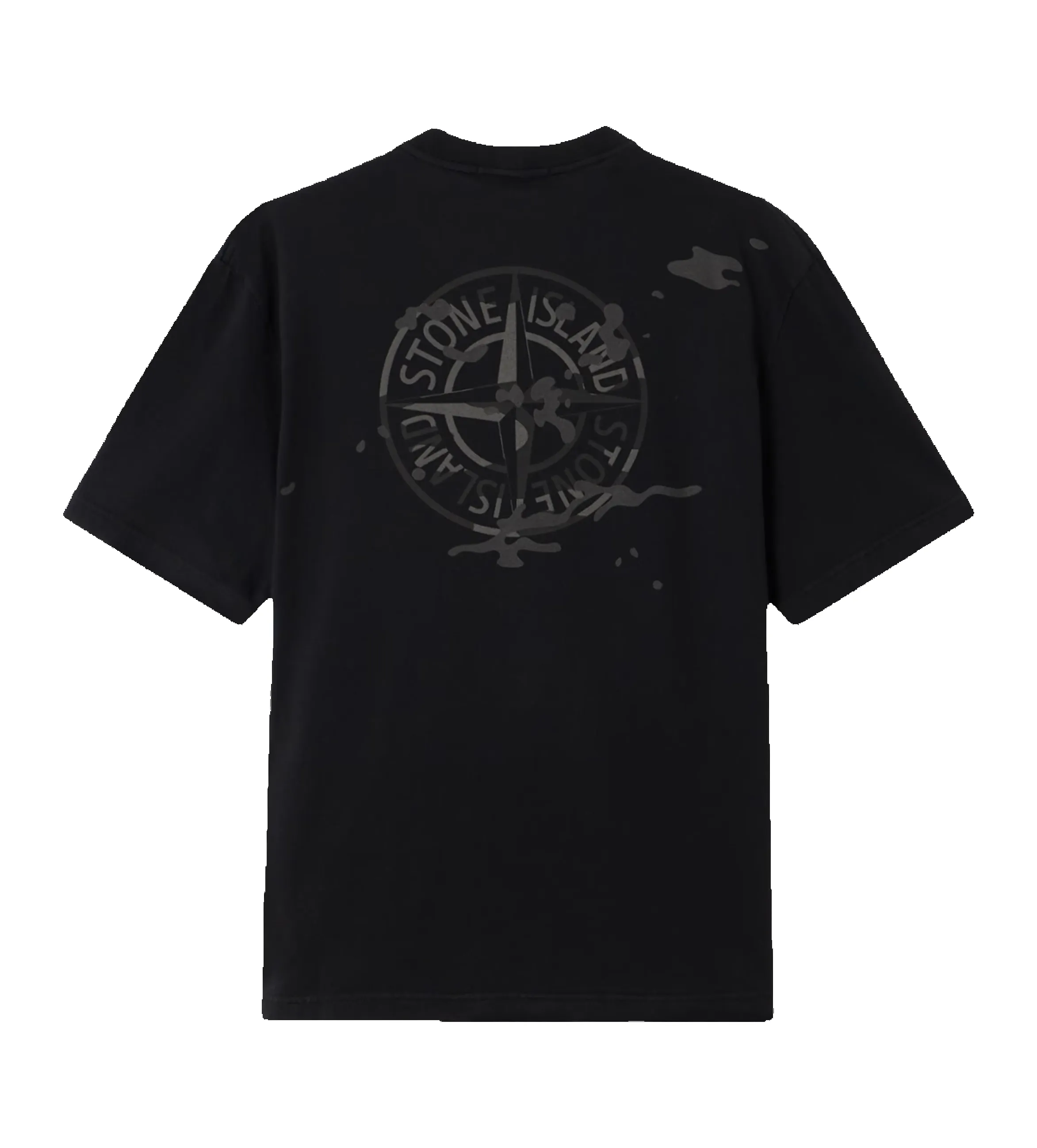 Camo Compass T-Shirt in Black sold by FOUR Amsterdam product image thumbnail 2