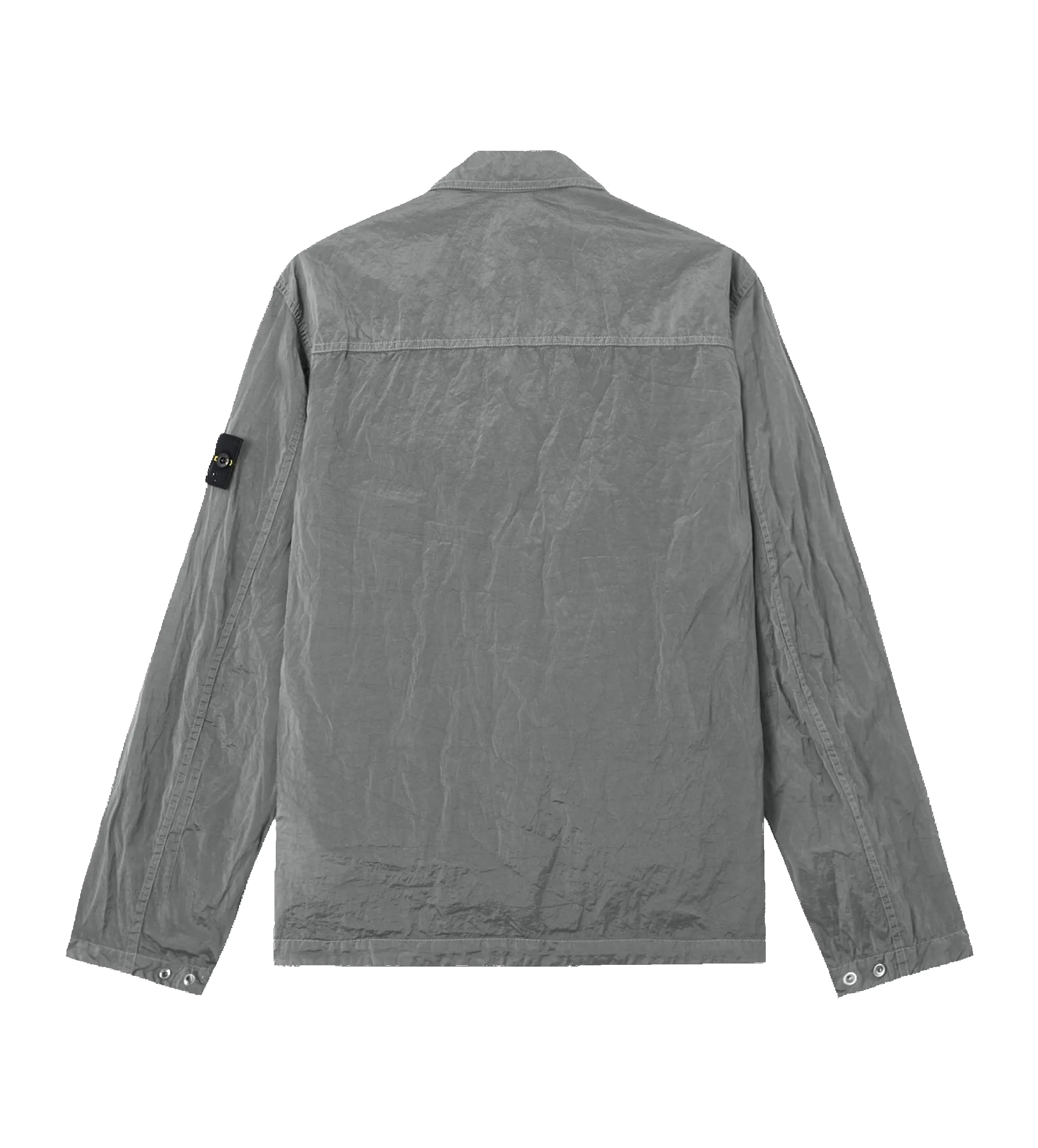 Stone Island Nylon Metal ECONYL® Overshirt with Zip in Pearl Grey sold by FOUR Amsterdam product image thumbnail 2