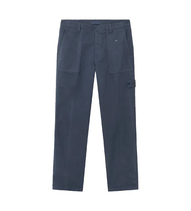 Stone Island S.I. Ghost Fatigue Trousers in Slate Blue made by Stone Island