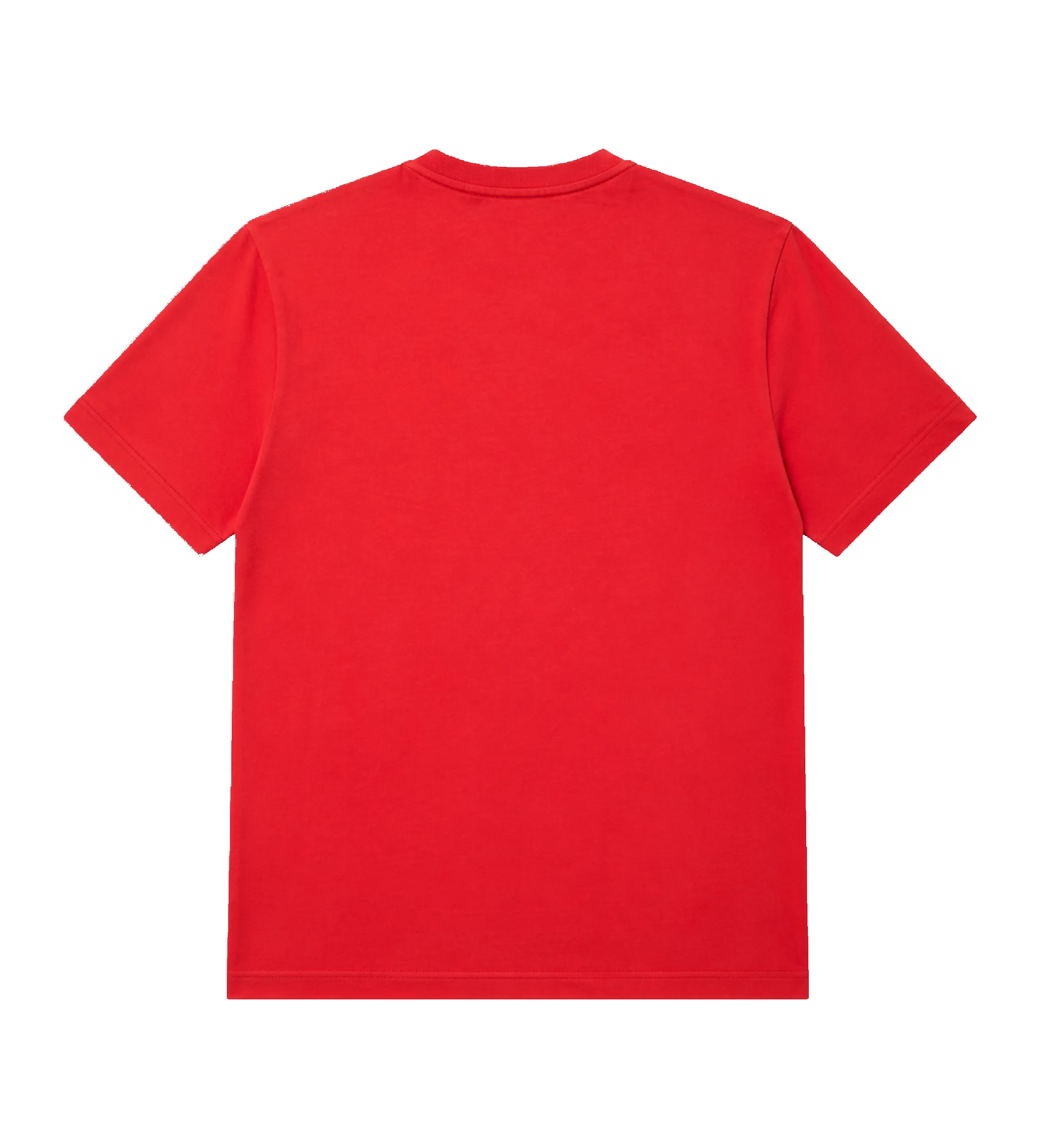 Tricolor Logo Embroidery T-Shirt in Red sold by FOUR Amsterdam product image thumbnail 2