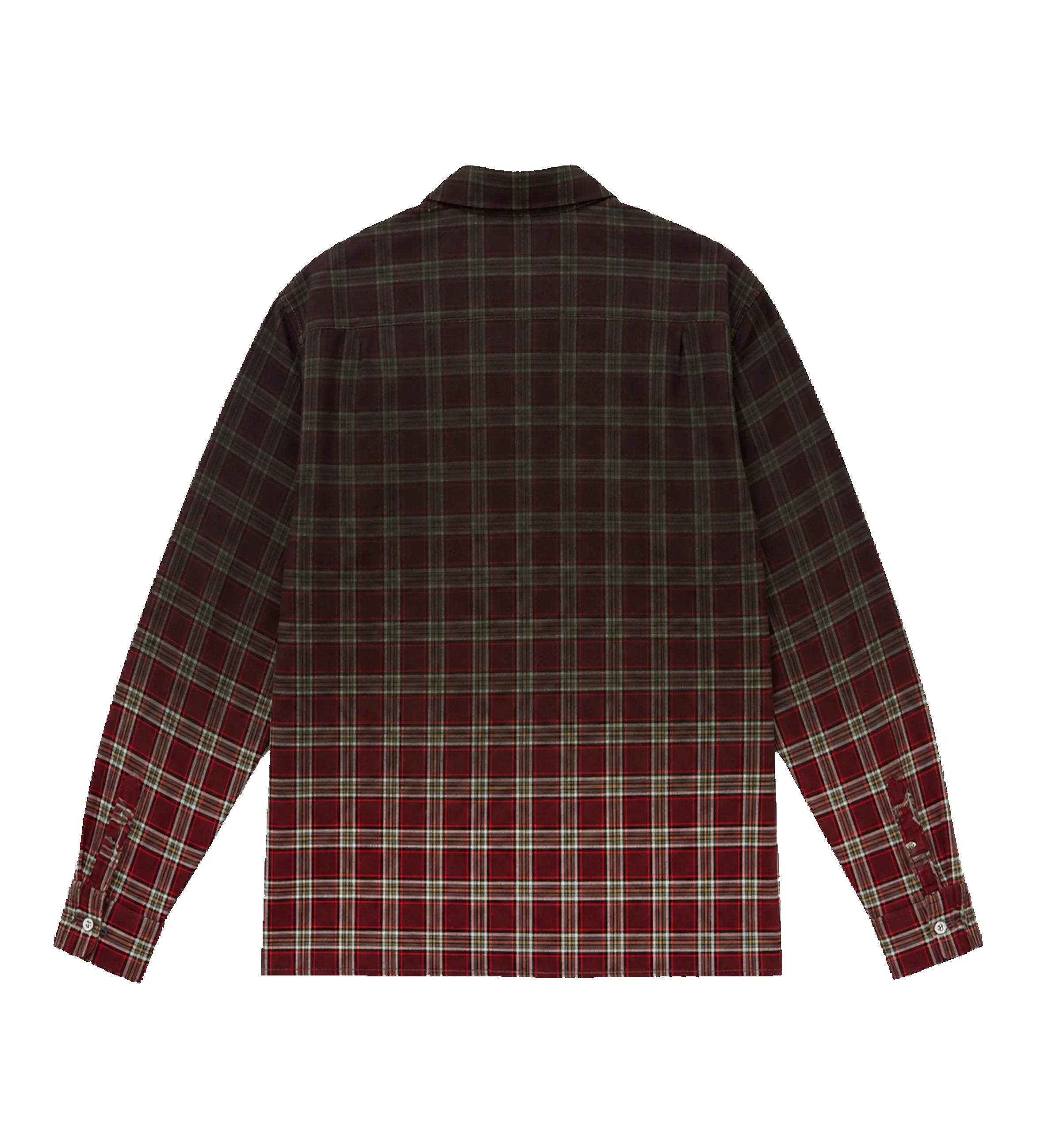 Maison Margiela Checkered Faded Shirt in Burgundy sold by FOUR Amsterdam product image thumbnail 2
