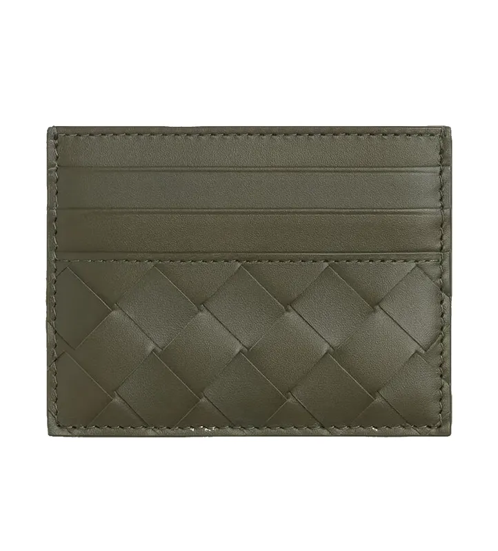 Bottega Veneta Intrecciato Credit Card Case in Crocodile made by Bottega Veneta