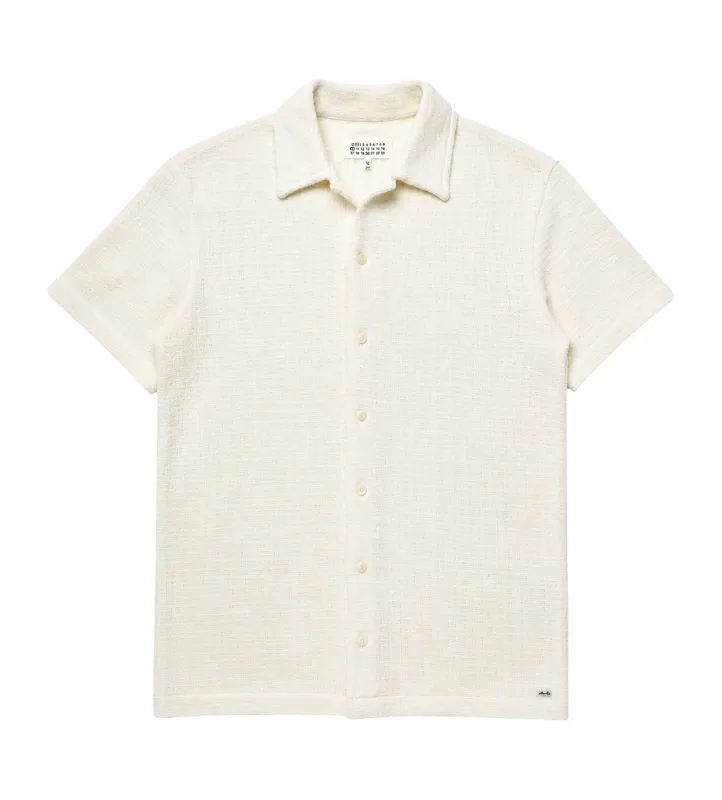 Maison Margiela Short Sleeve Shirt in Beige made by Maison Margiela