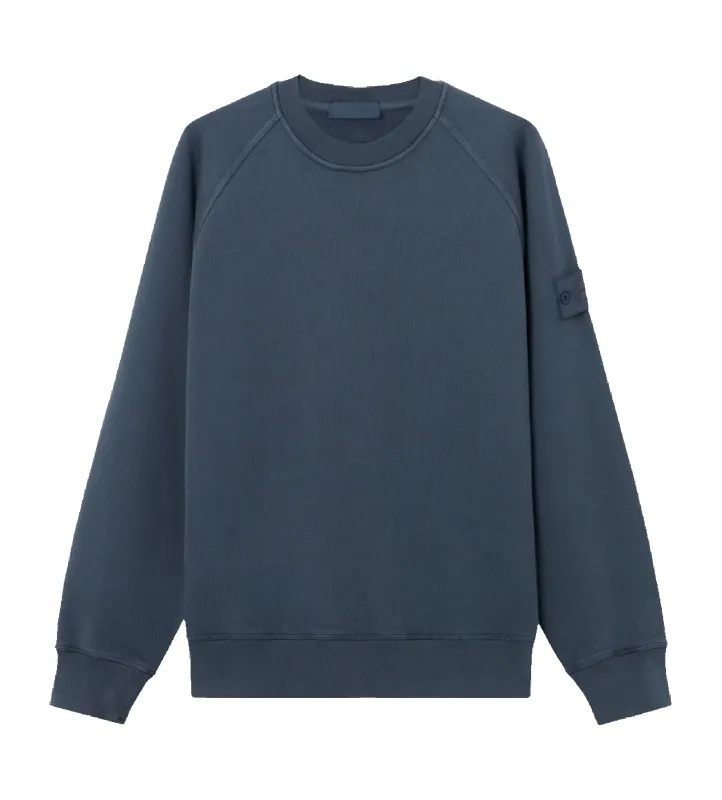 S.I. Ghost Sweatshirt in Slate Blue made by Stone Island