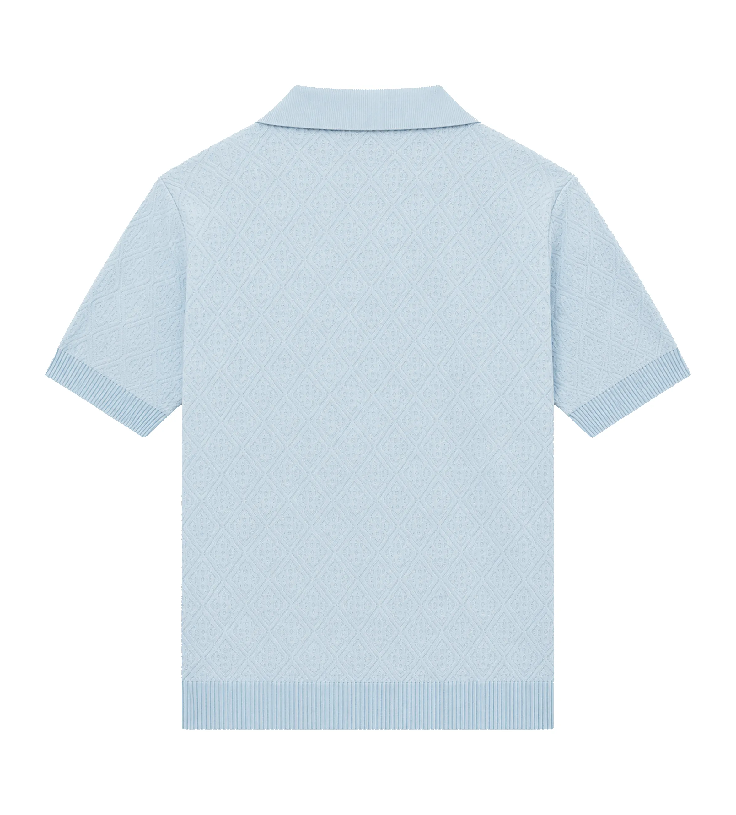 Casablanca Pointelle Monogram Polo Shirt in Blue sold by FOUR Amsterdam product image thumbnail 2