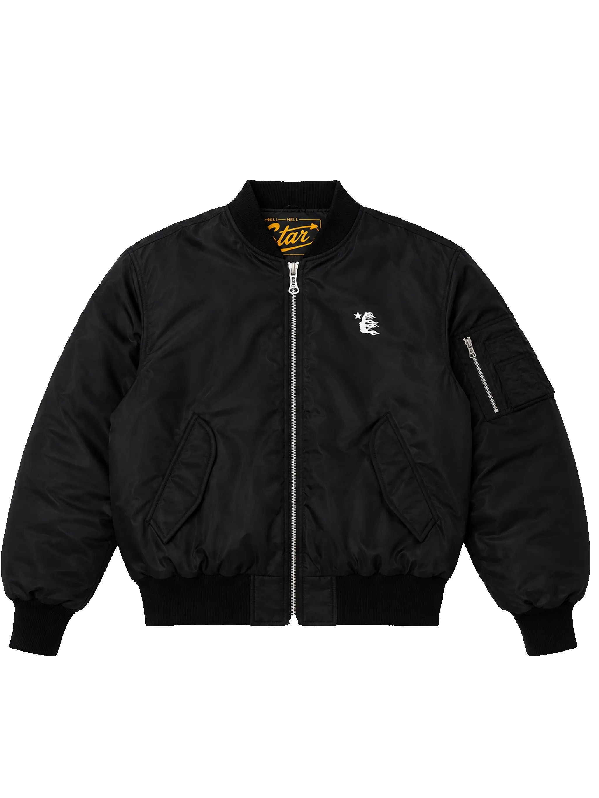 Core Logo Bomber Jacket in Black sold by FOUR Amsterdam