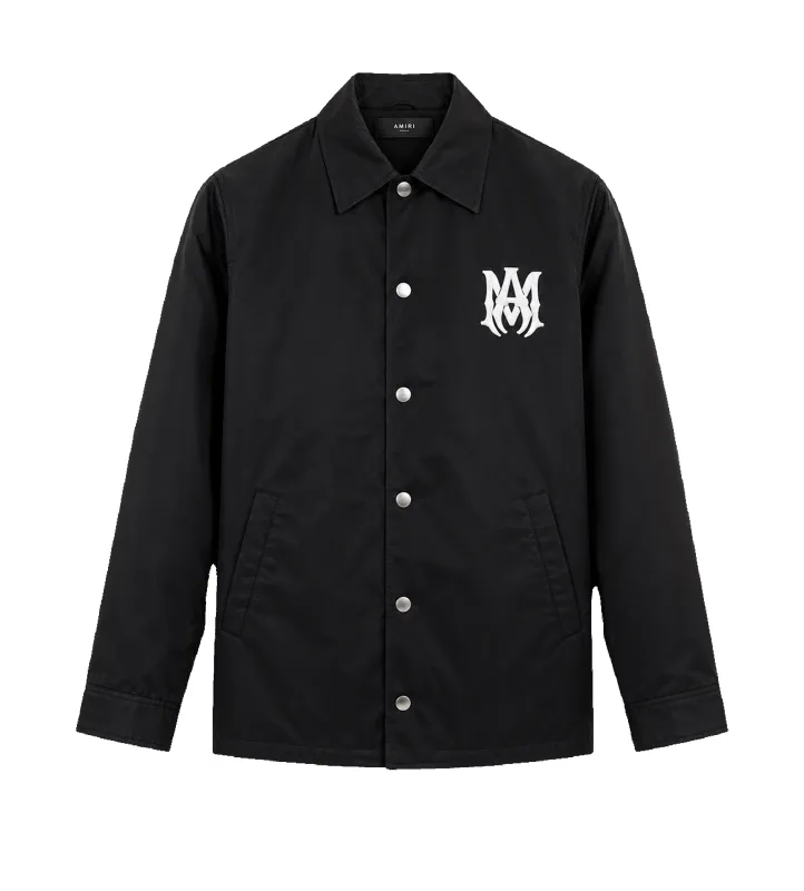 MA Coach Jacket in Black made by AMIRI
