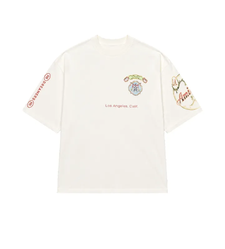 Vista HJ Skater T-Shirt in Ivory made by AMIRI
