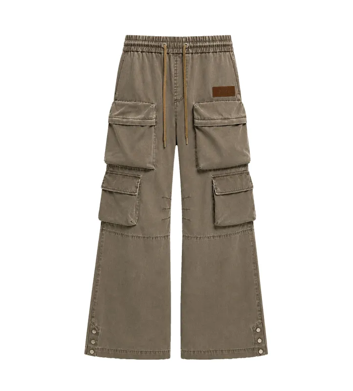 Drawstring Cargo Pant in Espresso made by AMIRI