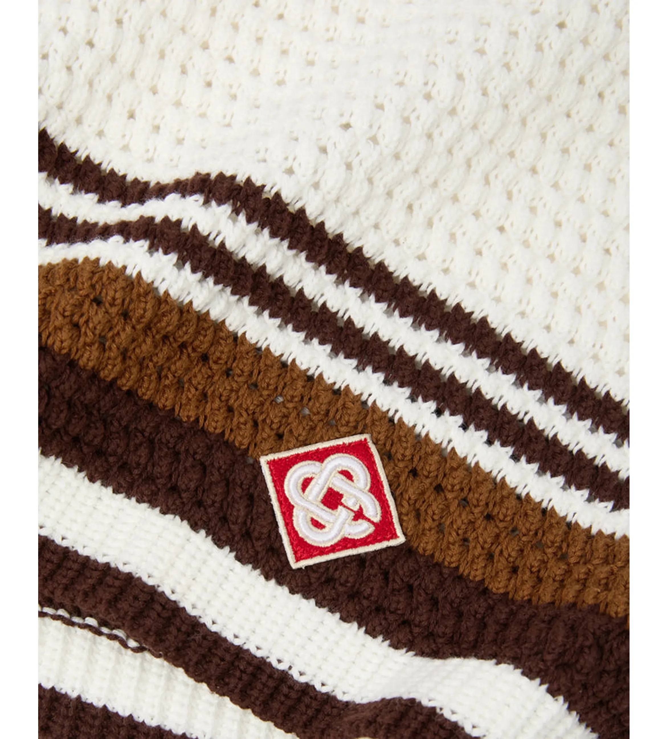 Crochet Shorts in White/Brown sold by FOUR Amsterdam product image thumbnail 3