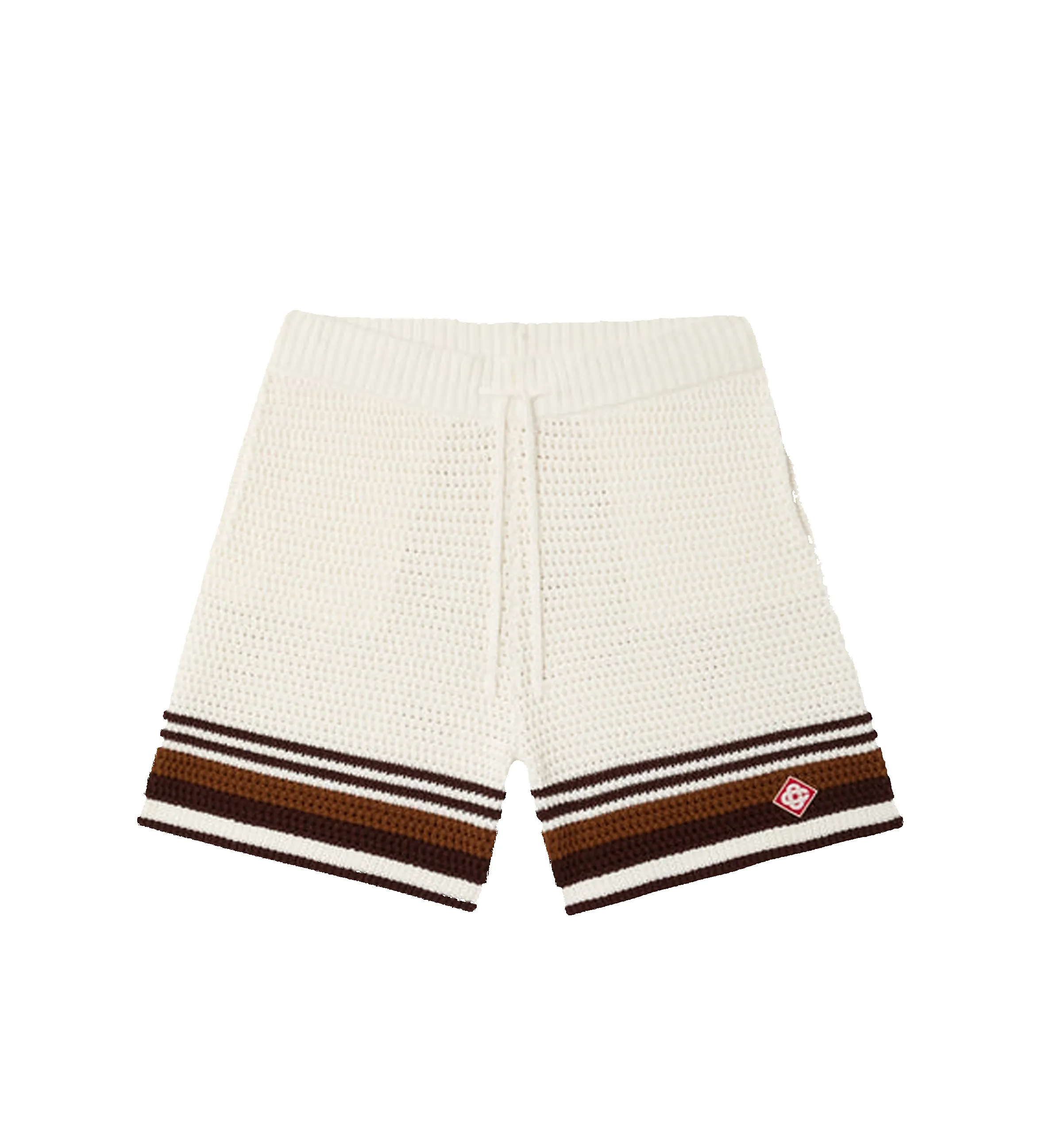 Crochet Shorts in White/Brown sold by FOUR Amsterdam