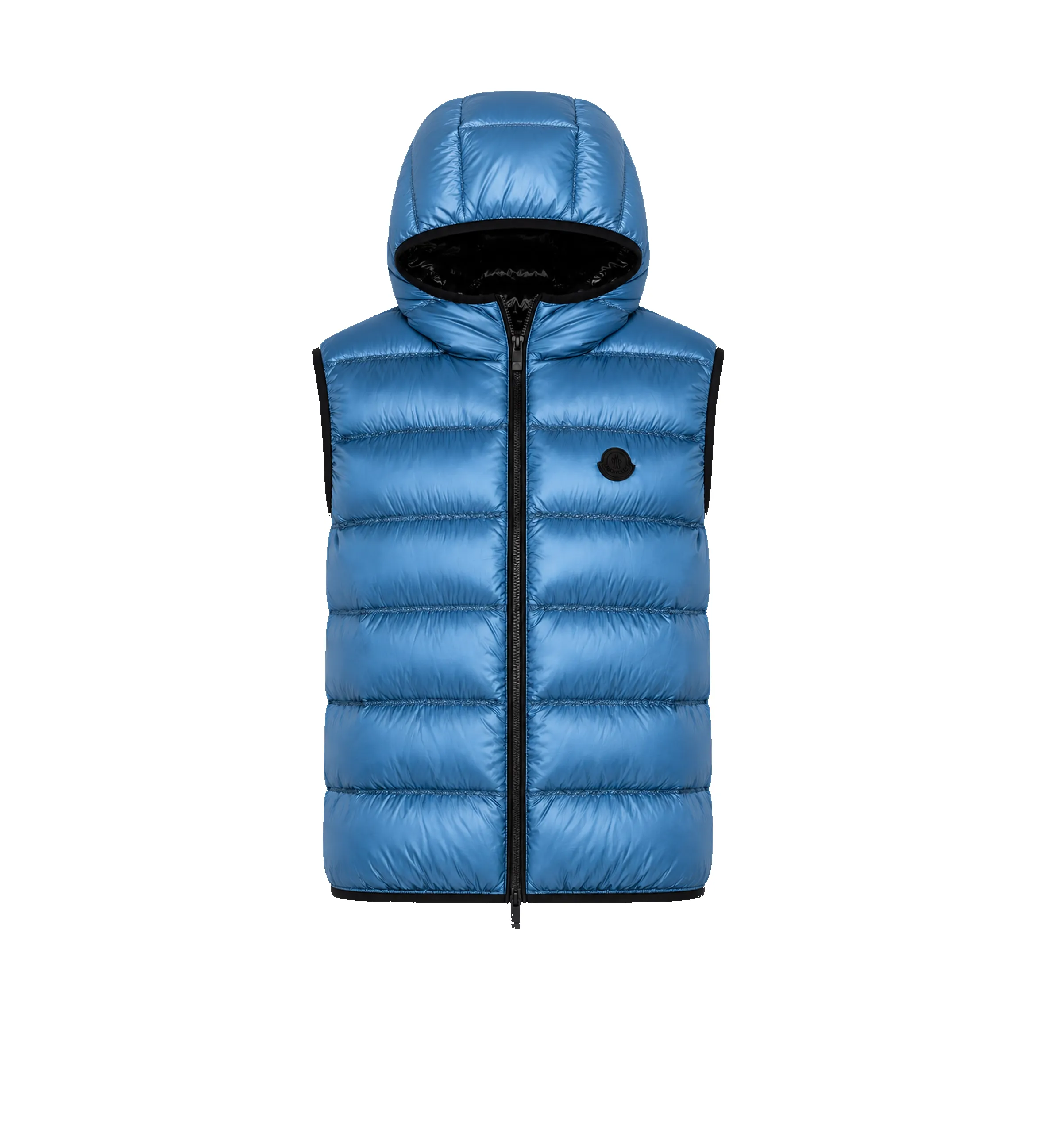 Moncler Panestrel Down Gilet Open Blue sold by FOUR Amsterdam