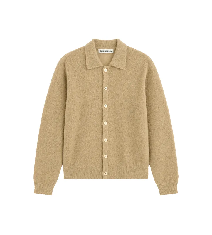 Evening Polo Soft Sage Fuzzy Alpaca made by Our Legacy