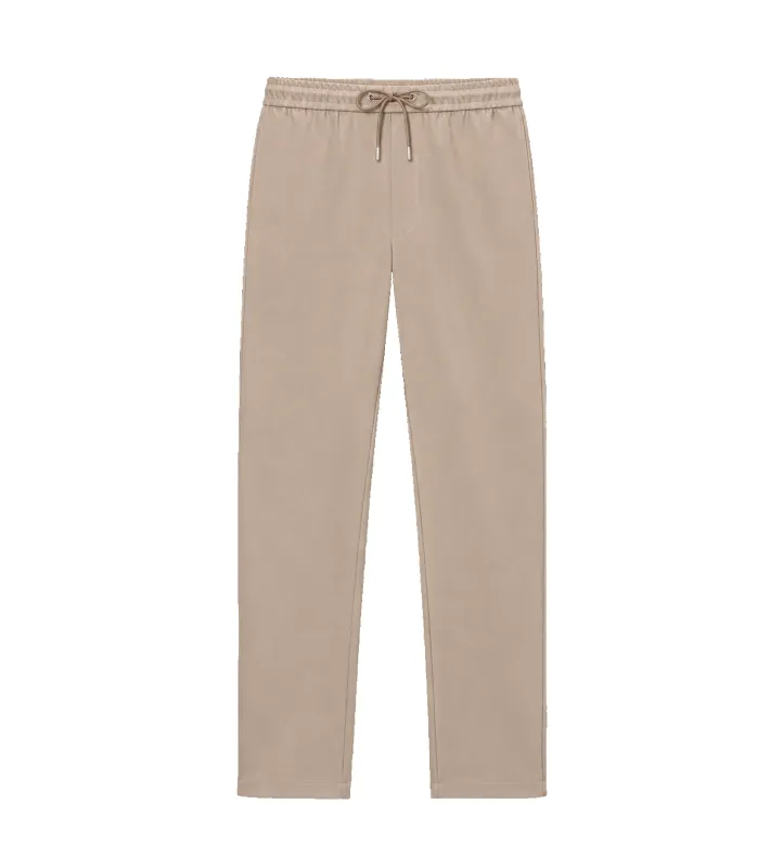 Drawstring Logo Trousers Taupe made by Moncler