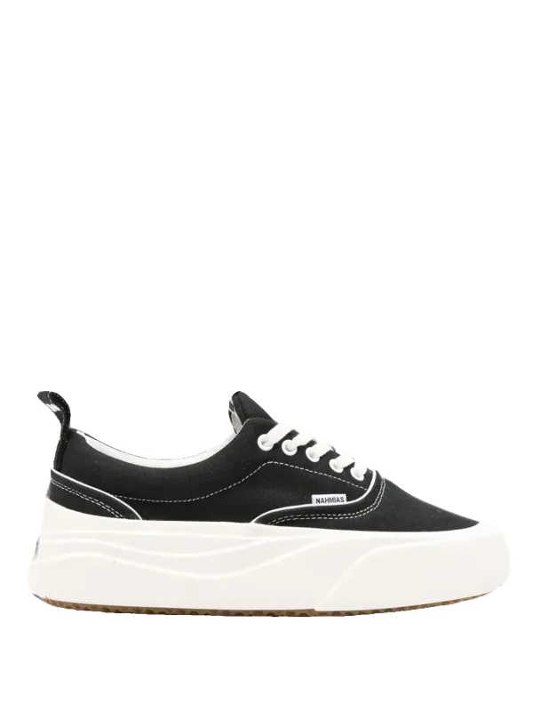 Platform Sneakers White made by Nahmias