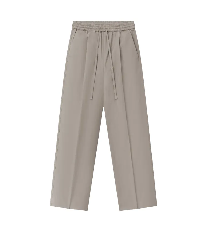 Pleat Front Drawstring Pant Seal made by Essentials