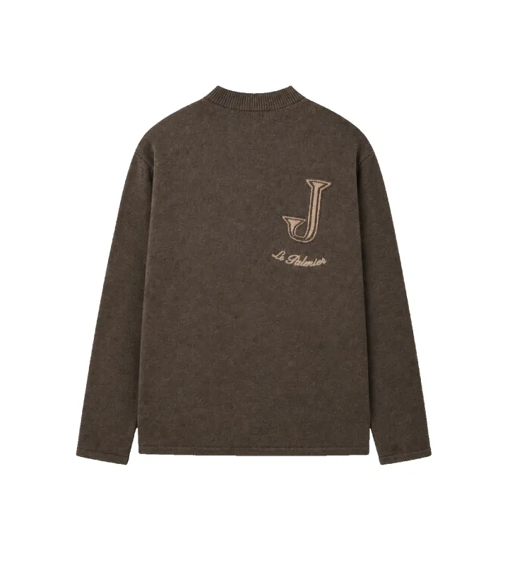 The Hérisson Sweater Dark Brown made by Jacquemus