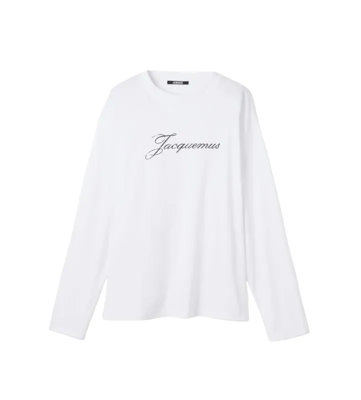 The Jacquemus Long-Sleeve T-Shirt White made by Jacquemus