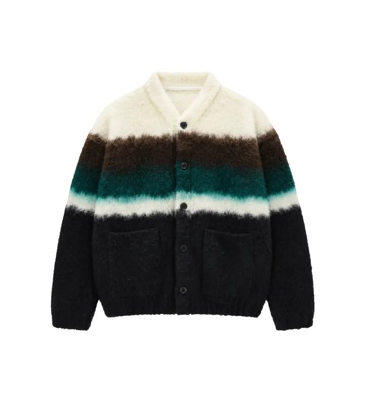 Chusen-Dyed Knit Cardigan Multicolour made by Sacai
