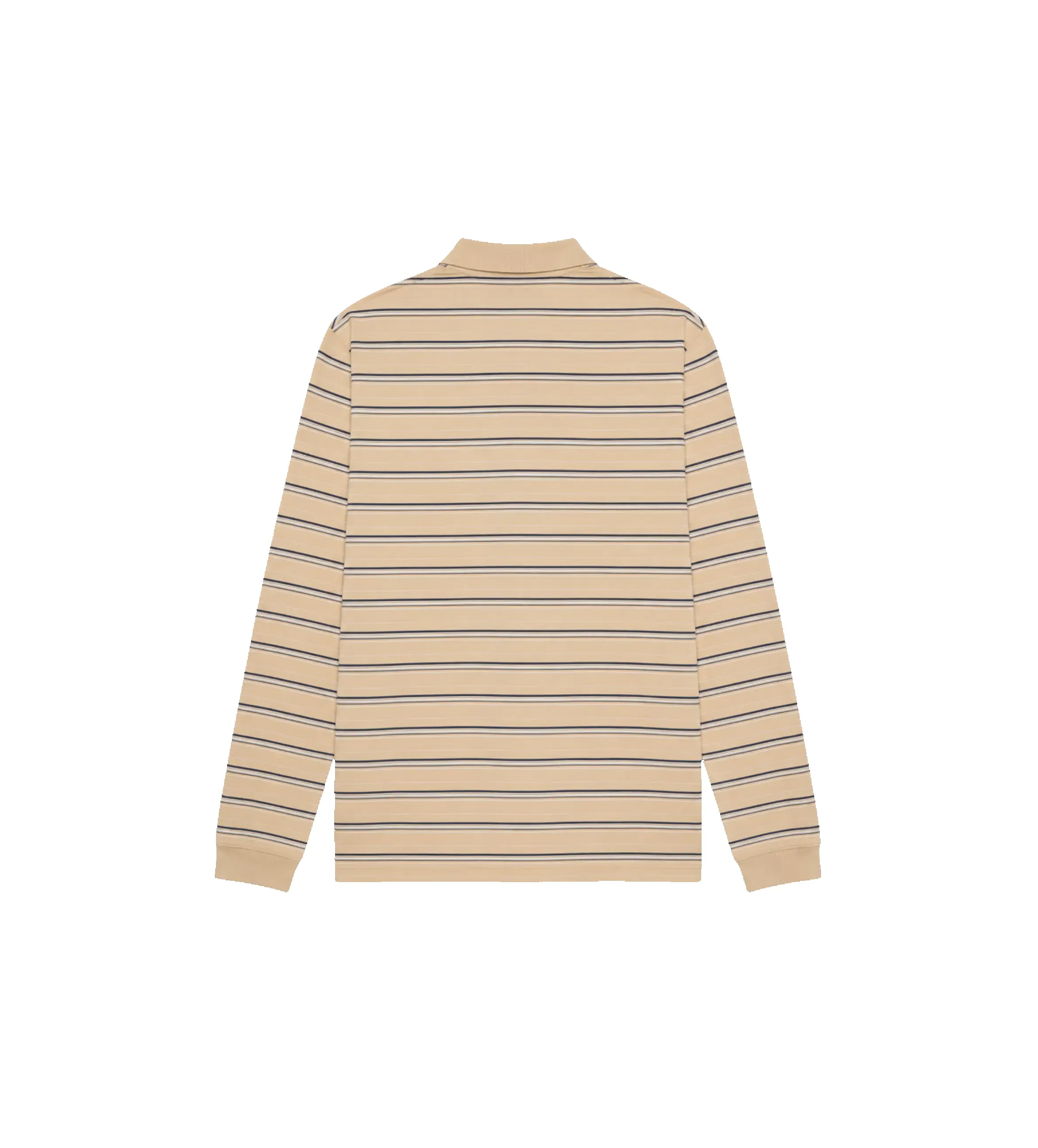 Striped Cotton Piqué Polo Shirt Navy / White sold by FOUR Amsterdam product image thumbnail 2