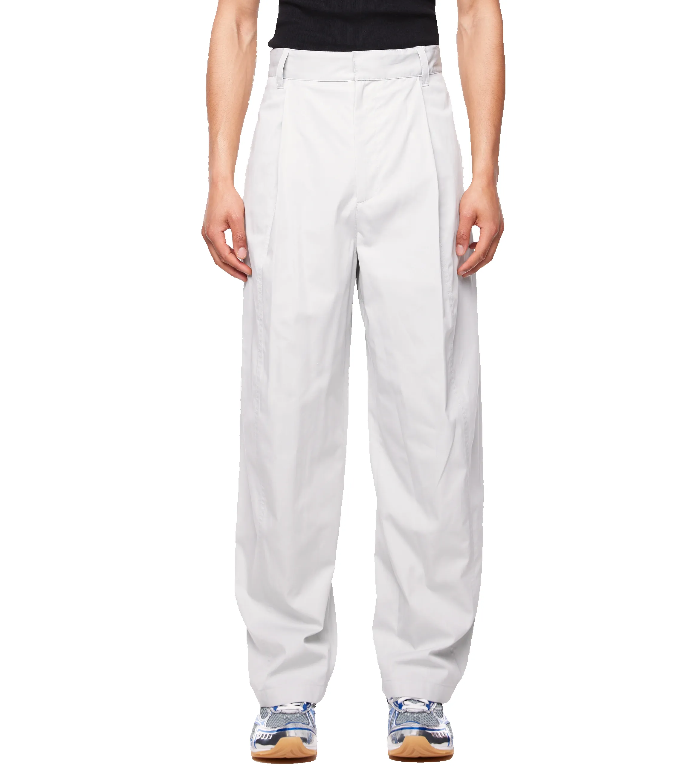 Cotton Silk Trousers Cloud sold by FOUR Amsterdam