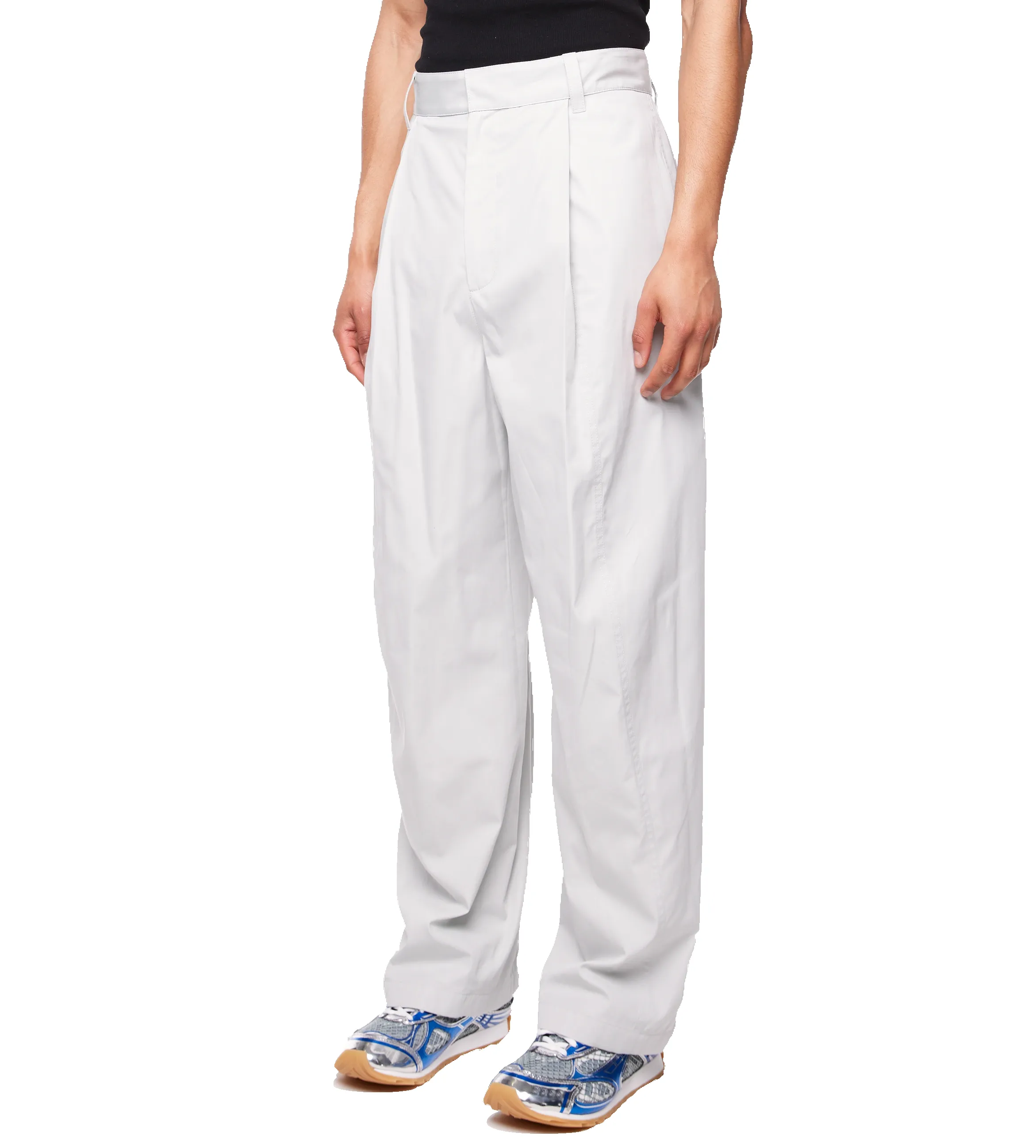 Cotton Silk Trousers Cloud sold by FOUR Amsterdam product image thumbnail 4