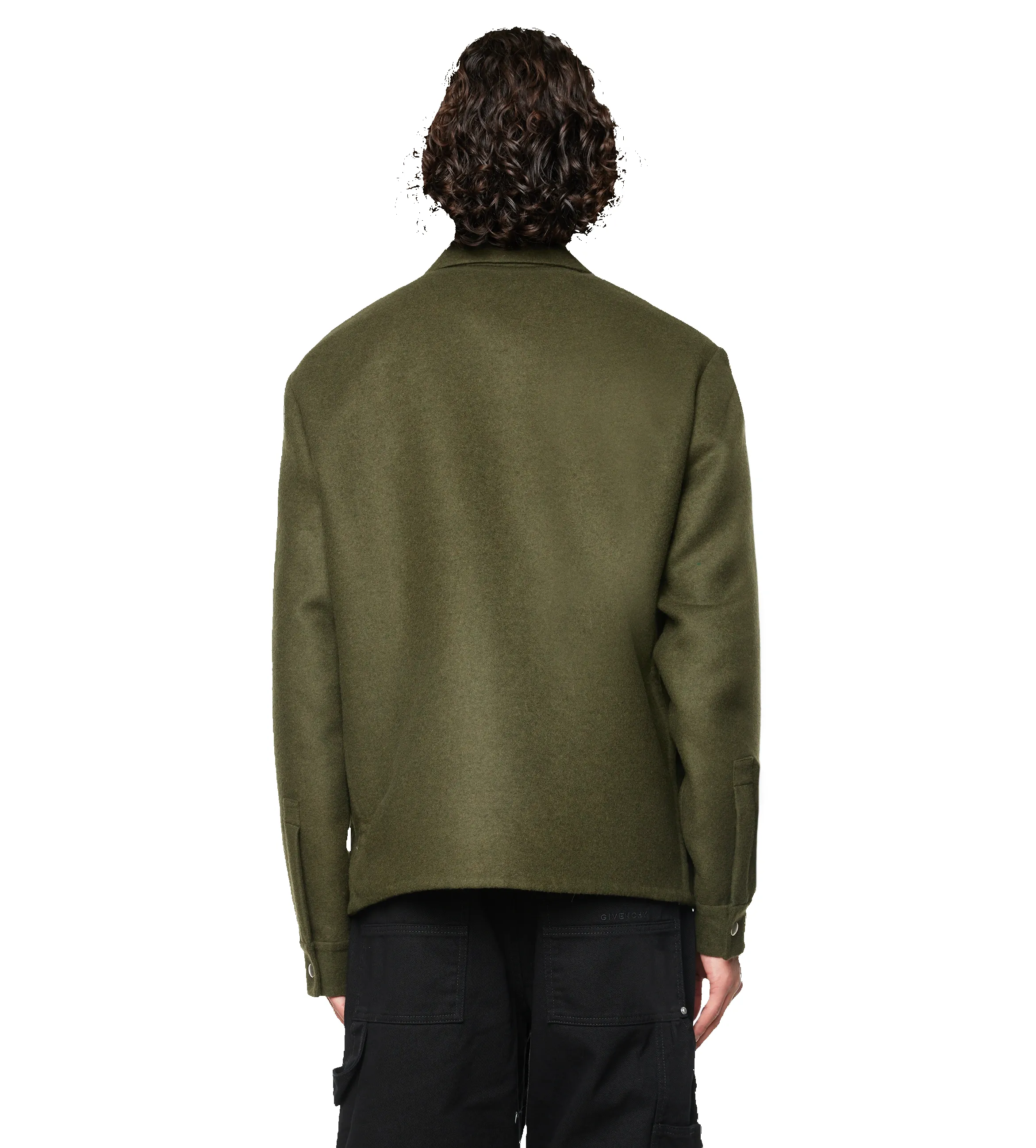 Double Face Wool Jacket Khaki sold by FOUR Amsterdam product image thumbnail 3