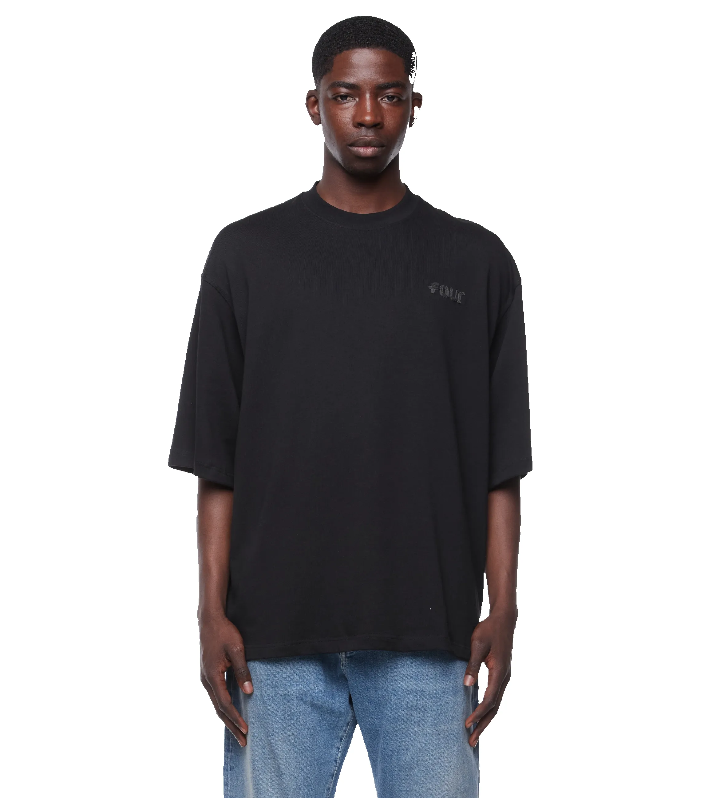 Oversized T-shirt Jet Black sold by FOUR Amsterdam