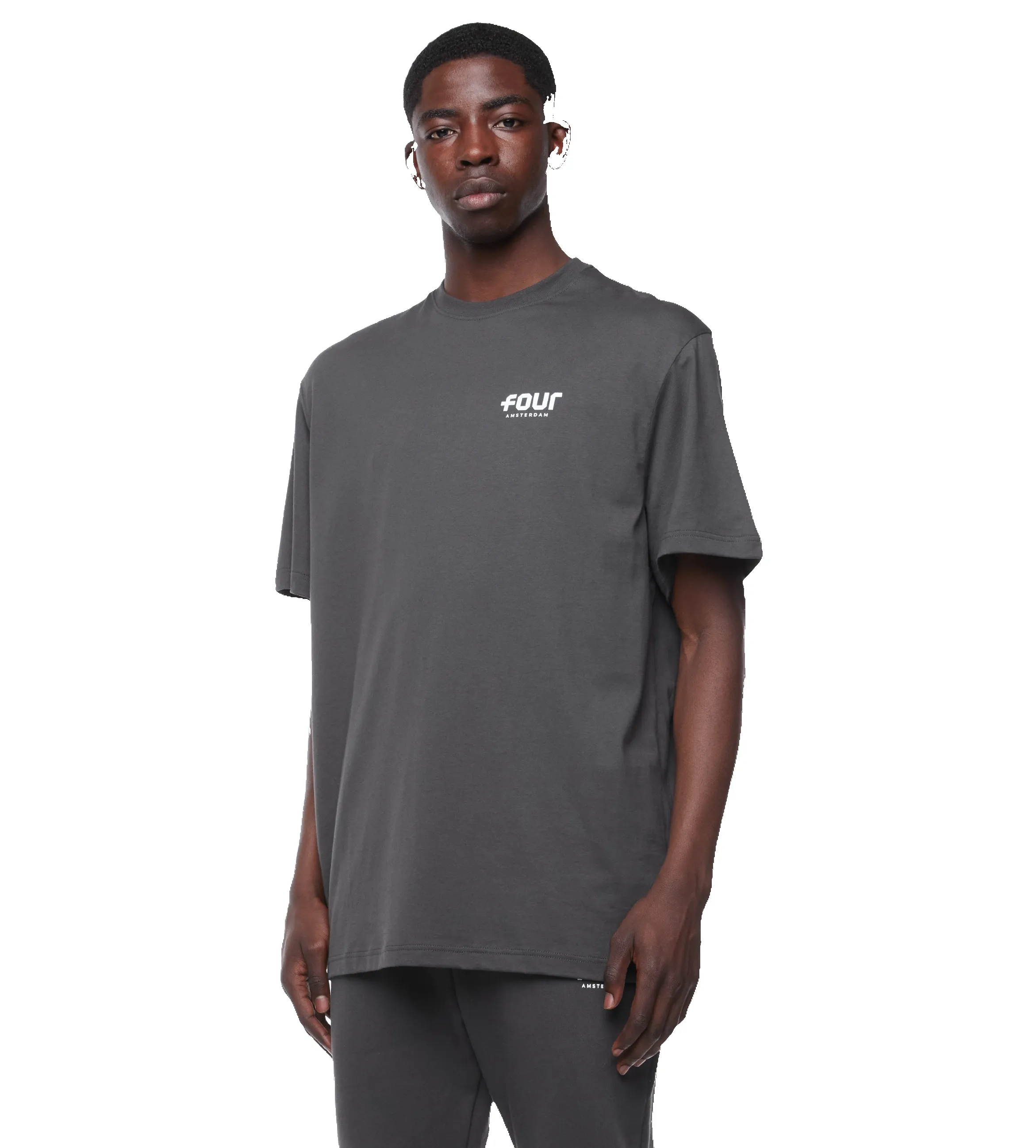 Logo T-shirt Asphalt sold by FOUR Amsterdam product image thumbnail 4