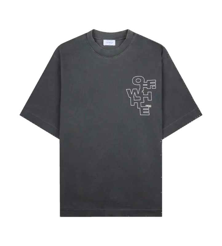 Outline Arrow Skate Tee Grey sold by FOUR Amsterdam