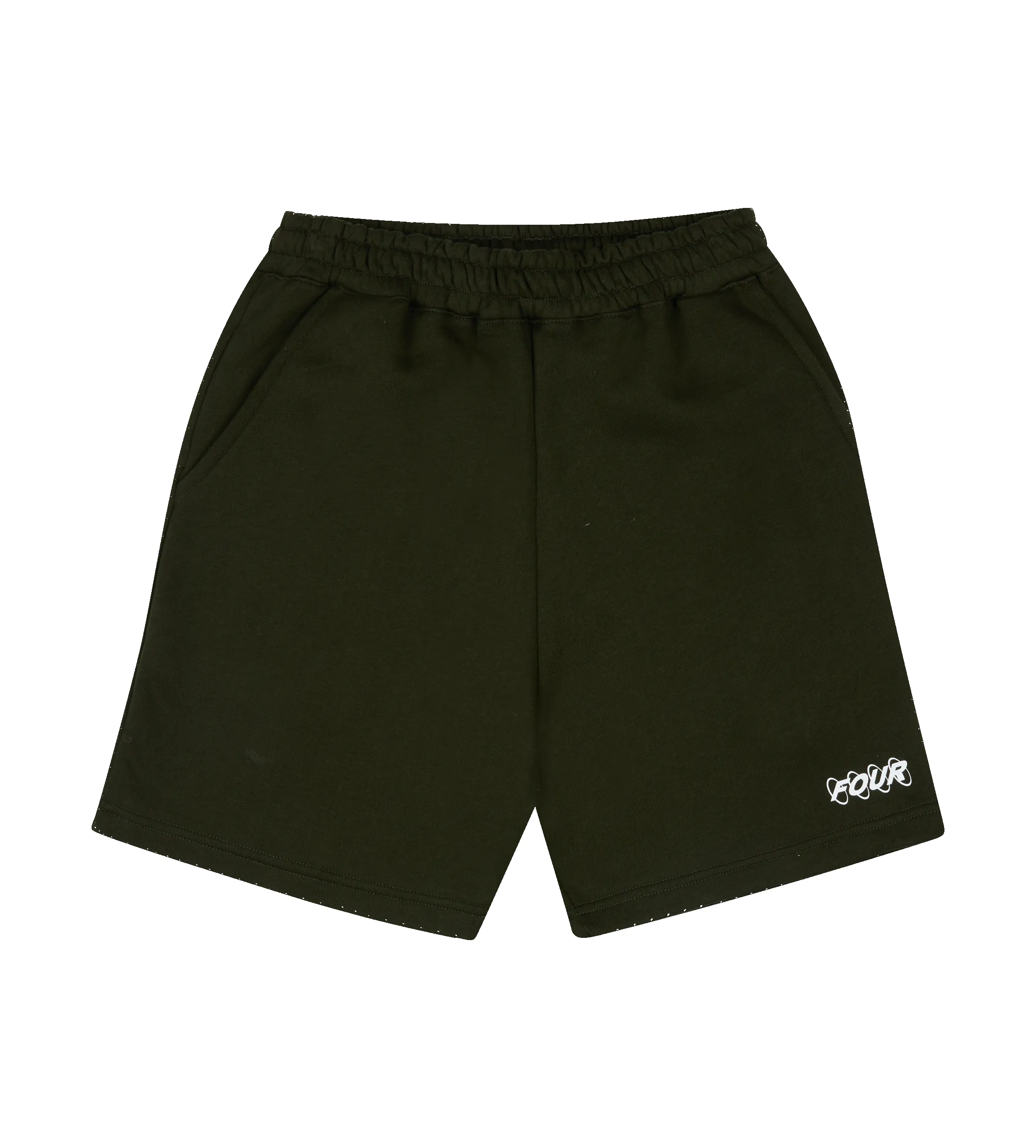 Circles Logo Shorts Army Green sold by FOUR Amsterdam