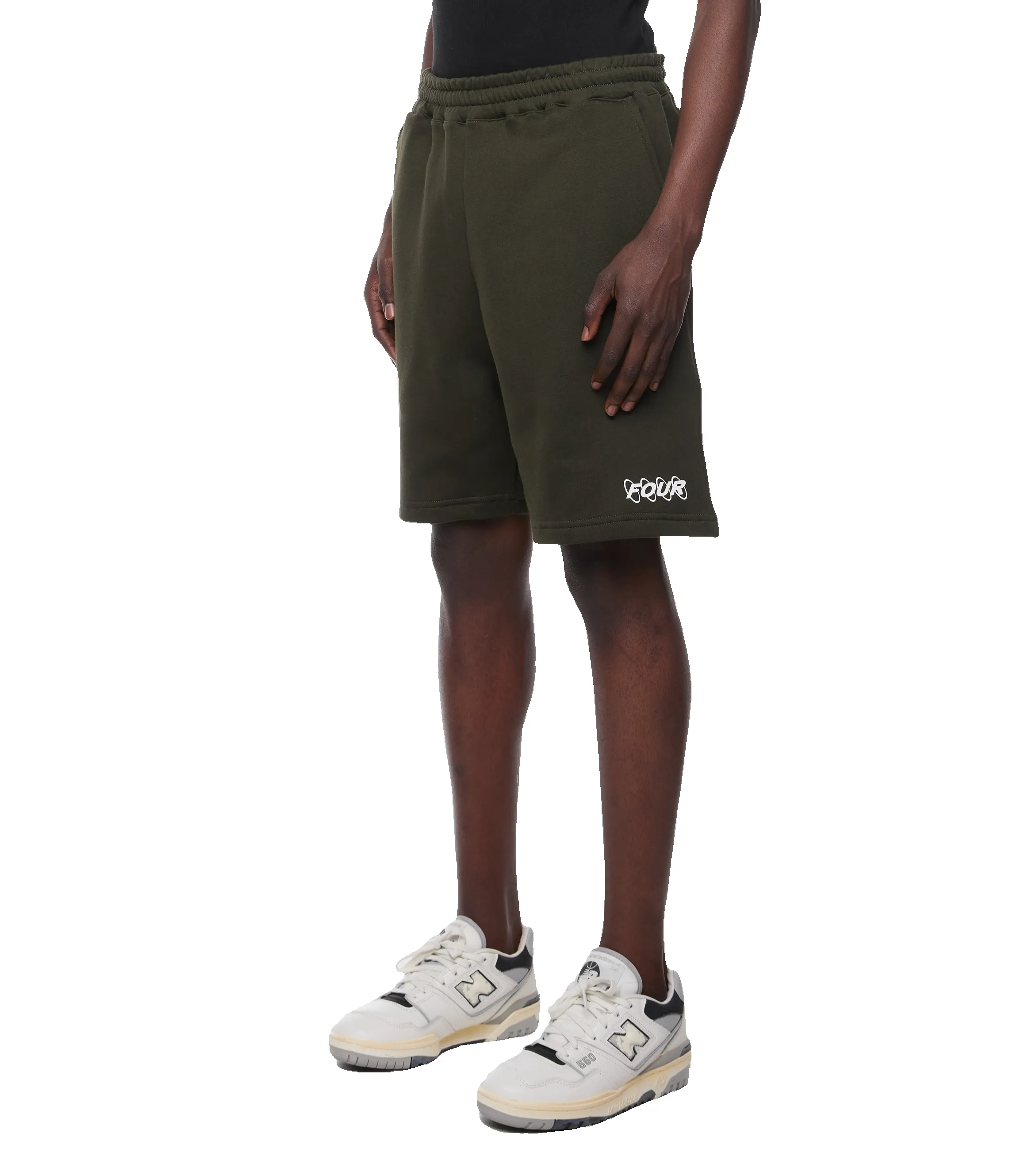 Circles Logo Shorts Army Green sold by FOUR Amsterdam product image thumbnail 3