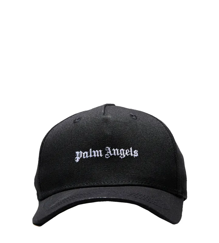 Logo-Embroidered Cap Black made by Palm Angels