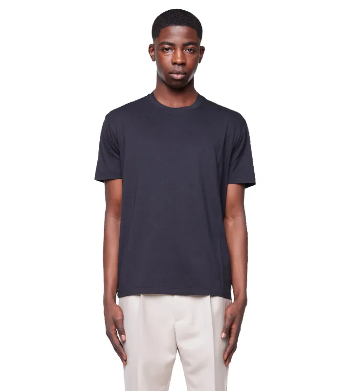 Solid Color Crewneck T-shirt Black sold by FOUR Amsterdam