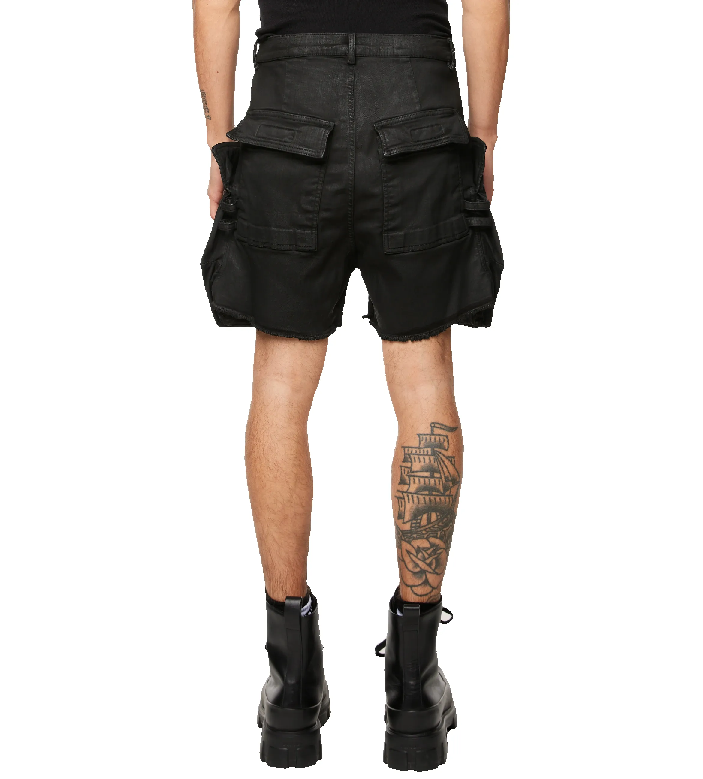 Denim Stefan Cargo Shorts Black sold by FOUR Amsterdam product image thumbnail 3