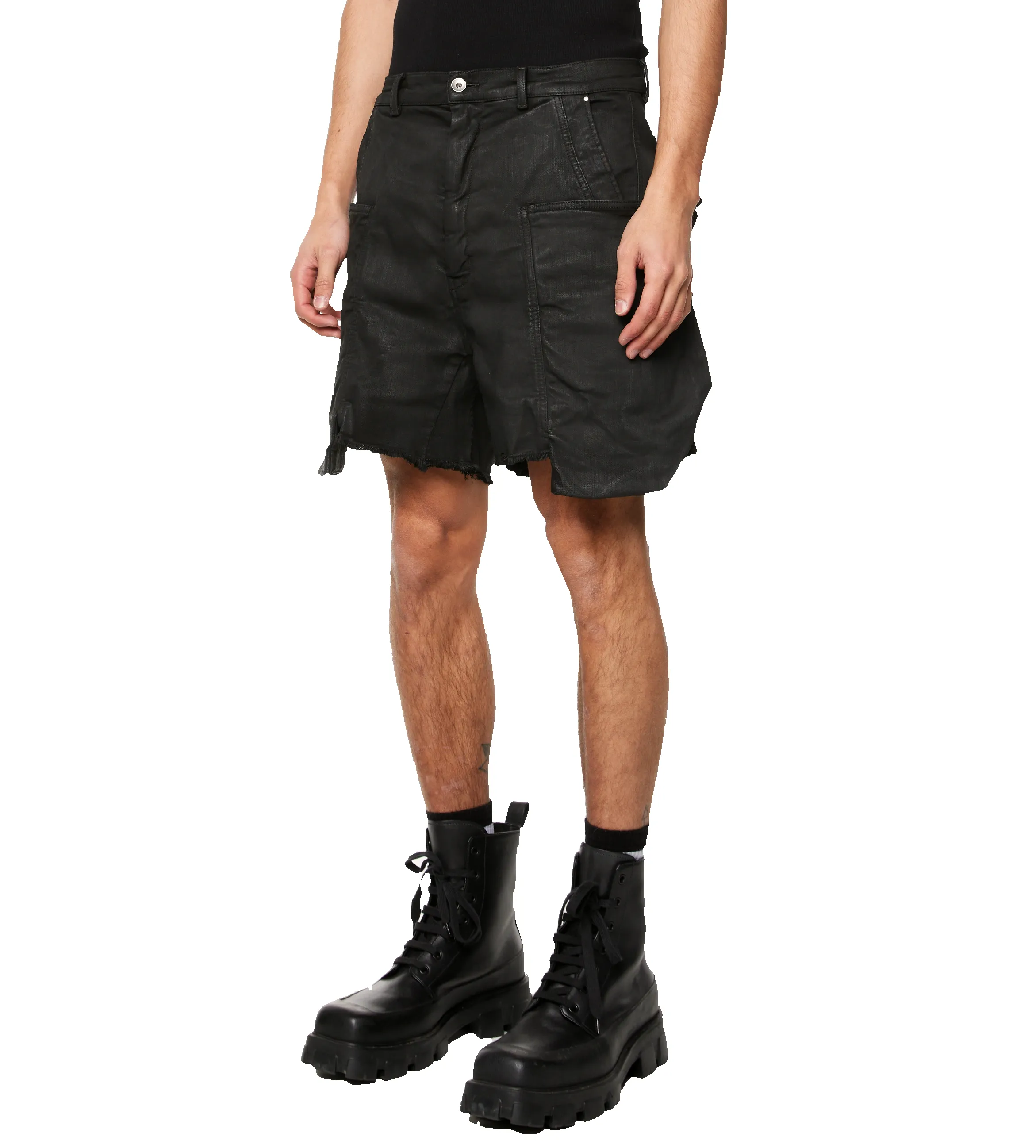 Denim Stefan Cargo Shorts Black sold by FOUR Amsterdam product image thumbnail 4