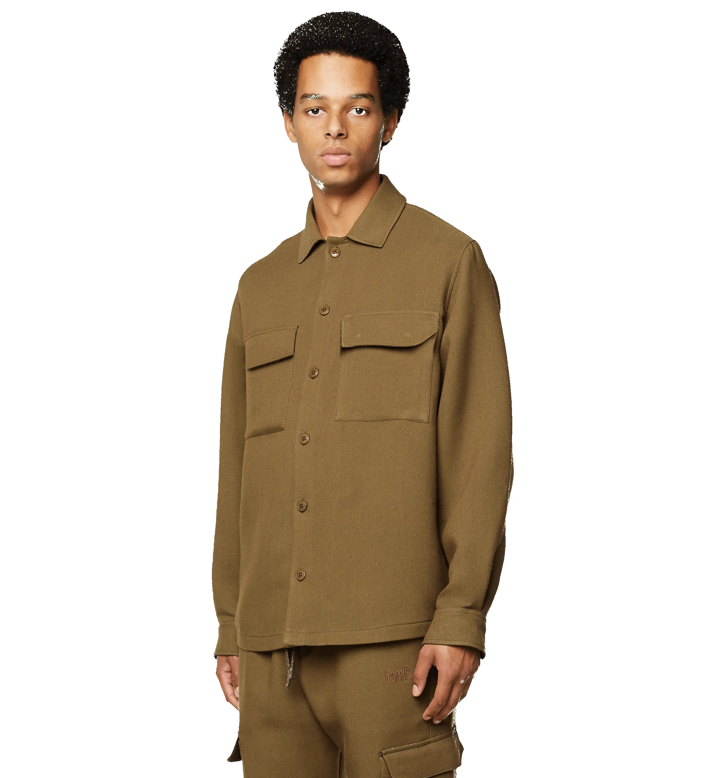 Pocket Shirt Green sold by FOUR Amsterdam product image thumbnail 4