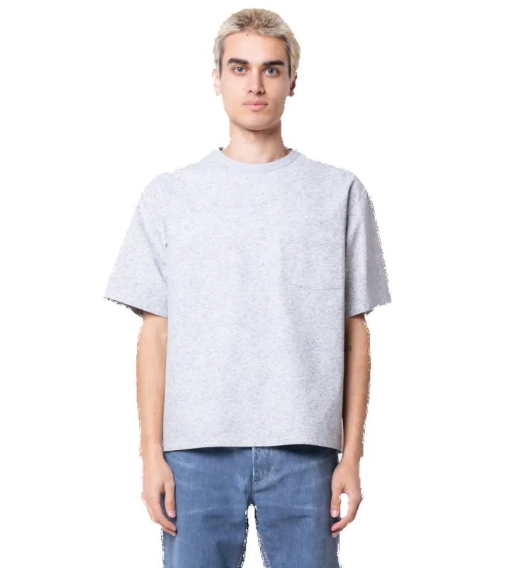 Relaxed Fit Printed Leather T-Shirt Grey sold by FOUR Amsterdam