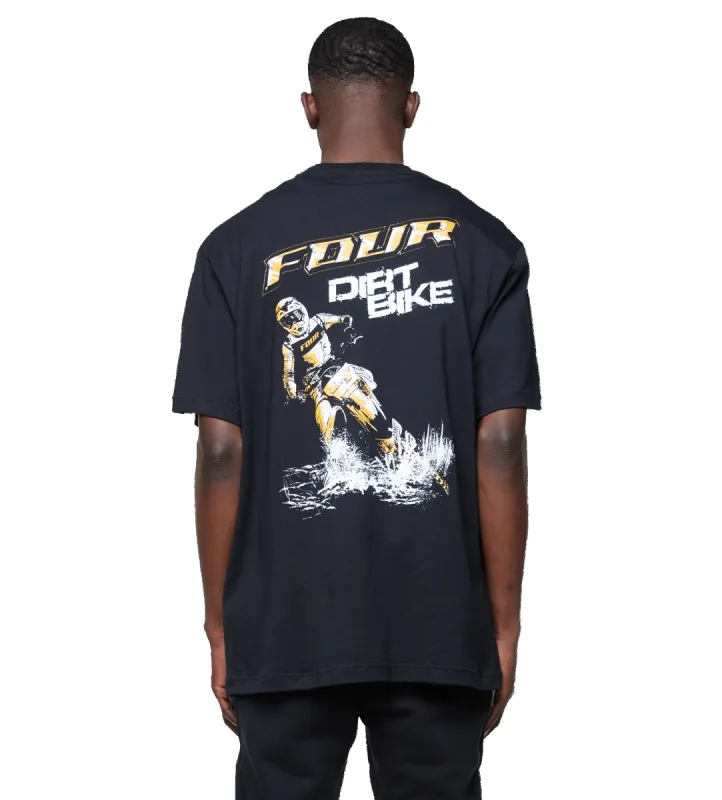 Graphic Motor T-shirt Black sold by FOUR Amsterdam