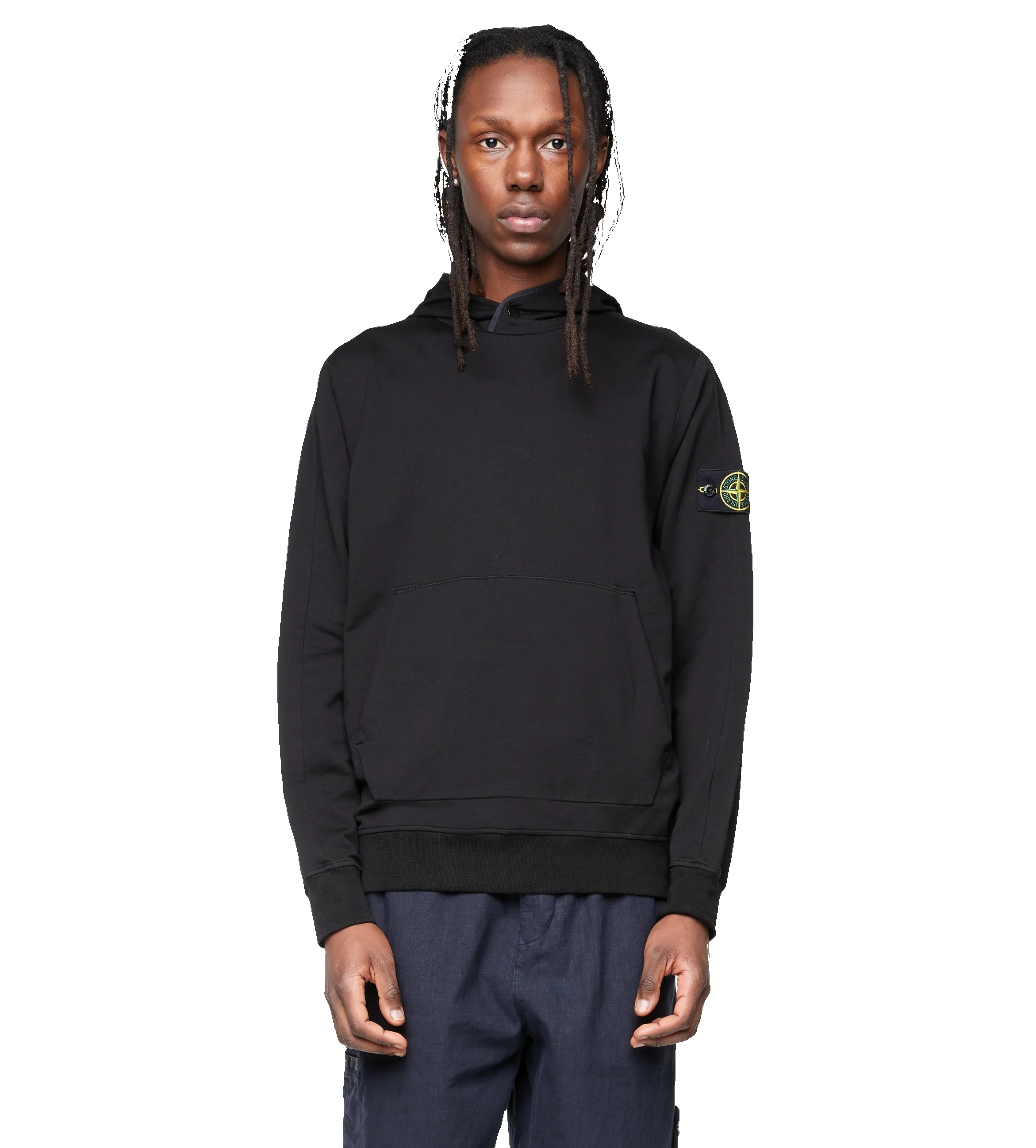 Compass Patch Hoodie Black sold by FOUR Amsterdam