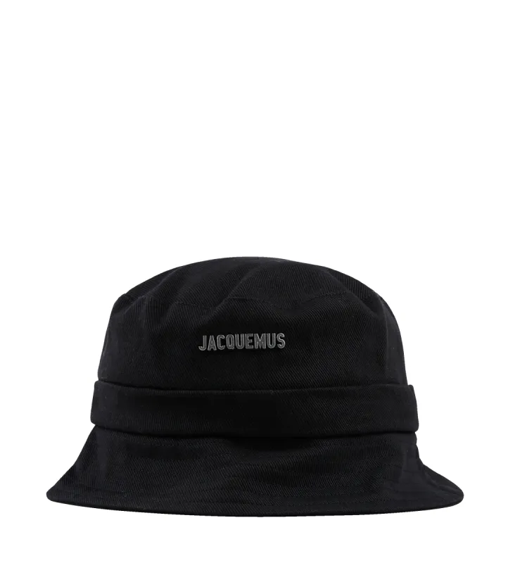 Le Bob Gadjo Bucket Hat Black made by Jacquemus